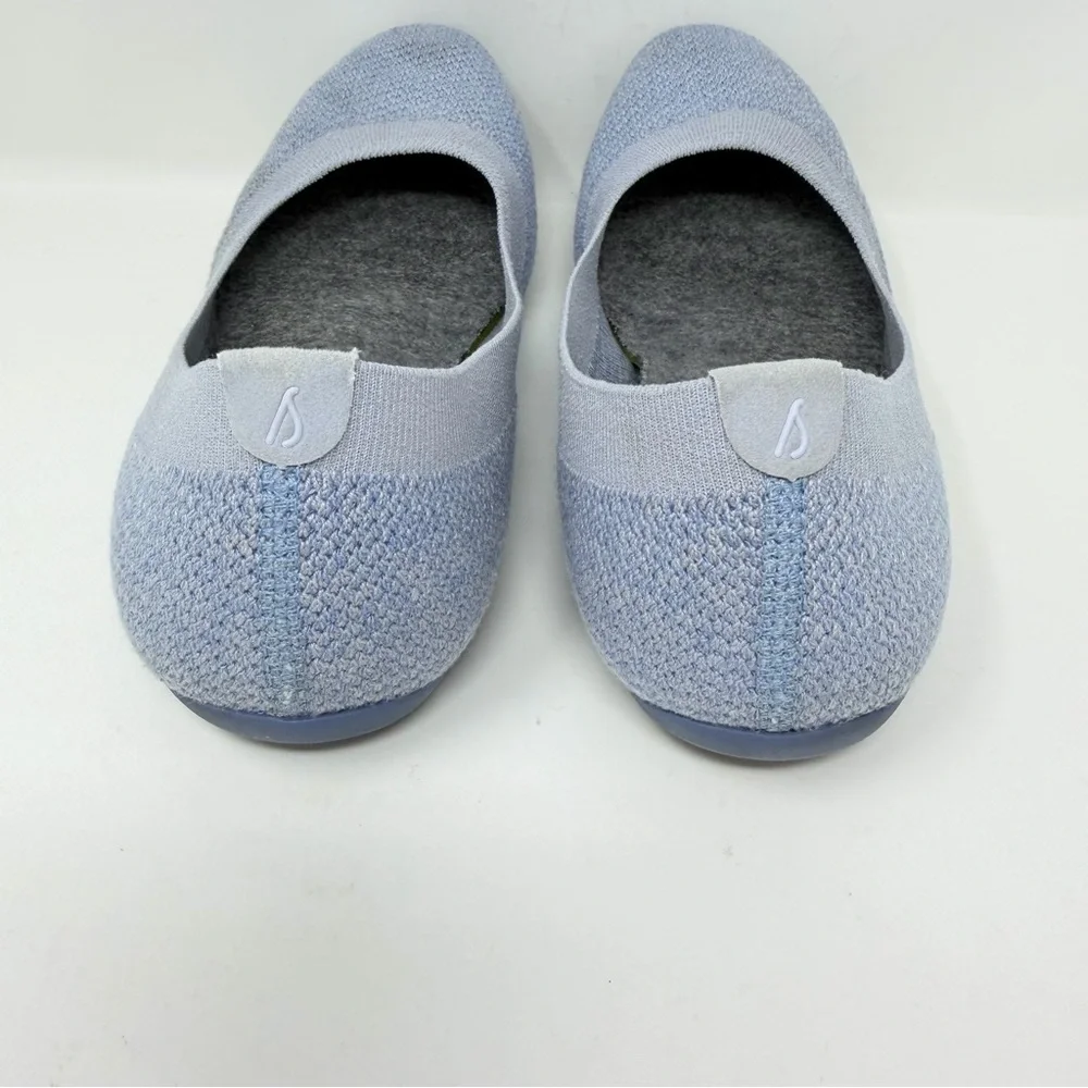 Allbirds Tree Breezer Knit Ballet Flats Shoes Light Blue Size 9